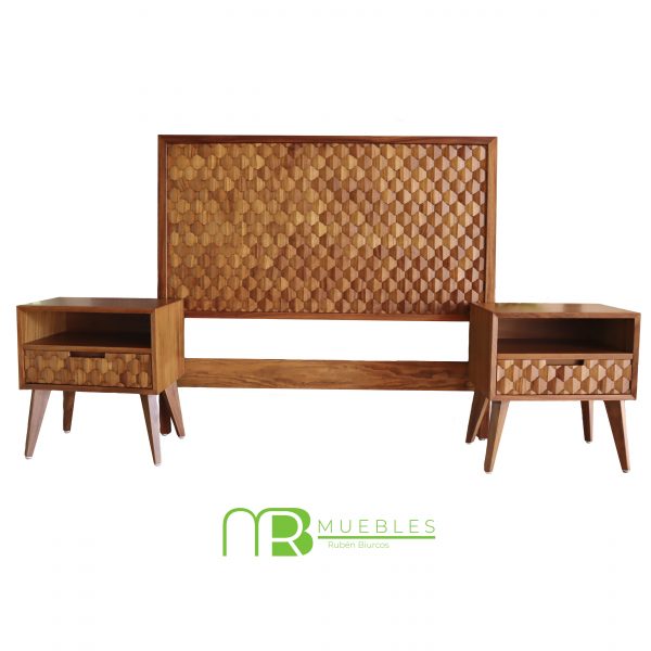 Recamara estilo hexagono