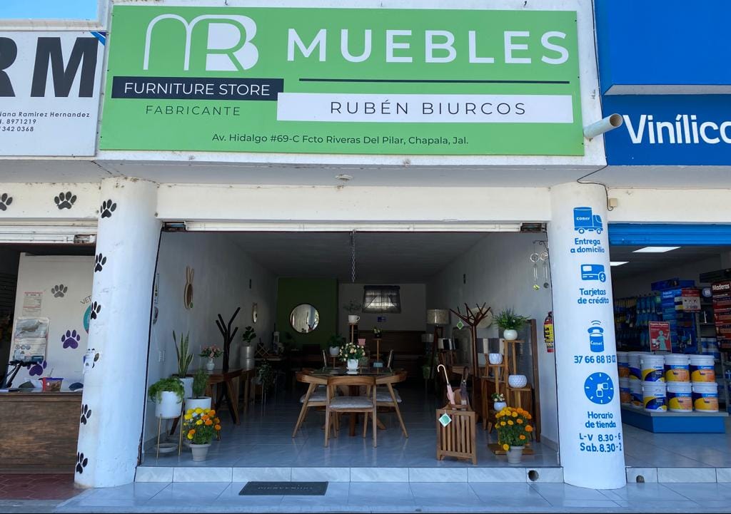Parte frontal de Tienda